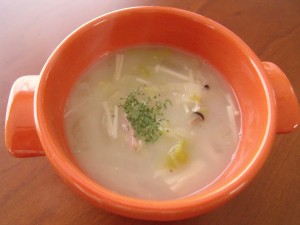 H29.2.21  白菜とキノコのスープ 1