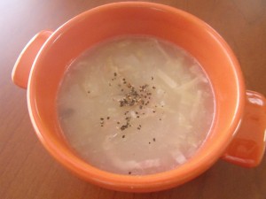 H29.4.11 白菜のミルクスープ 1